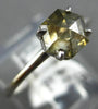 1.15CT CHOCOLATE FANCY DIAMOND 18KT WHITE GOLD SOLITAIRE HEXAGON ENGAGEMENT RING