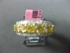 ESTATE 2.83CT WHITE & FANCY YELLOW DIAMOND 18K TWO TONE WEDDING ANNIVERSARY RING