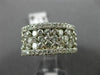 ESTATE WIDE 2.80CT DIAMOND 14K WHITE GOLD ETOILE WEDDING ANNIVERSARY RING #21820