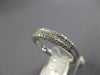 ESTATE .37CT DIAMOND 18KT WHITE GOLD ROUND & PRINCESS WEDDING ANNIVERSARY RING