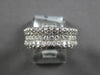 ESTATE LARGE 1.61CT DIAMOND 18KT WHITE GOLD MULTI ROW WEDDING ANNIVERSARY RING
