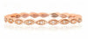 ESTATE .03CT DIAMOND 14K ROSE GOLD ROUND & MARQUISE SHAPE SEMI ETERNITY FUN RING