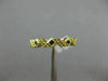.16CT AAA SAPPHIRE 14KT YELLOW GOLD 3D FILIGREE ZIG ZAG WEDDING ANNIVERSARY RING