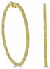 LARGE 25.5CT FANCY YELLOW DIAMOND 18K YELLOW GOLD 3D ROUND HOOP HANGING EARRINGS