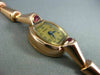 ANTIQUE ART DECO HELBROS .20CT AAA RUBY 14KT ROSE GOLD 3D HEXAGON WATCH #20708