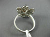 ESTATE LARGE 2.68CT DIAMOND 18K TWO TONE GOLD FLOWER CLUSTER MULTI SHAPE RING