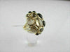ESTATE LARGE 16.0CT ROUND DIAMOND & AAA SMOKEY TOPAZ 14KT YELLOW GOLD FUN RING