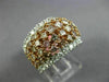 ESTATE LARGE 2.70CT WHITE & PINK DIAMOND 18KT WHITE & ROSE GOLD ANNIVERSARY RING