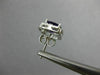ESTATE 1.88CT DIAMOND & AAA AMETHYST 14KT WHITE GOLD SQUARE HALO STUD EARRINGS