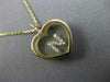 ESTATE .12CT DIAMOND 14KT YELLOW GOLD 3D CLASSIC N INITIAL HEART PENDANT #22997