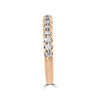 ESTATE .54CT DIAMOND 18KT ROSE GOLD 3D SEMI ETERNITY WEDDING ANNIVERSARY RING