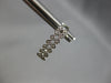 ESTATE .09CT DIAMOND 14KT WHITE GOLD CLASSIC 2 ROW UMBRELLA FUN HANGING EARRINGS