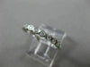 ESTATE .46CT DIAMOND 14KT WHITE GOLD 3D BEZEL ETERNITY WEDDING ANNIVERSARY RING