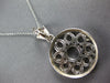 ESTATE LARGE 6.40CT DIAMOND 14KT WHITE GOLD 3D MULTI CIRCULAR FLOWER FUN PENDANT