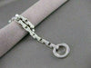 ESTATE 1.00CTW DIAMOND 14KT WHITE GOLD OPEN CIRCLE LINE BRACELET 7" INCH #20996