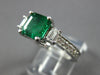 1.96CT DIAMOND 14KT WHITE GOLD 3D ROUND & SQUARE 3 STONE ENGAGEMENT RING #27854