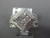LARGE 1.50CT DIAMOND 14K WHITE GOLD ROUND & PRINCESS SQUARE HALO ENGAGEMENT RING