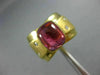 ESTATE LARGE 5.15CT DIAMOND & AAA TOURMALINE 14K YELLOW GOLD COCKTAIL RING 17219