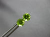 ESTATE 1.80CT AAA PERIDOT 14KT WHITE GOLD CLASSIC SOLITAIRE STUD EARRINGS #27901