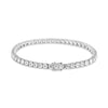 ESTATE LARGE 9.0CT DIAMOND 14KT GOLD 3D ROUND TENNIS BRACELET