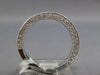 1.07CT DIAMOND 18KT WHITE GOLD FILIGREE 3/4TH ETERNITY SIZEABLE ANNIVERSARY RING
