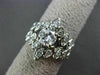 ANTIQUE LARGE 1.15CT ROUND DIAMOND 14K WHITE GOLD COCKTAIL ENGAGEMENT RING 21328