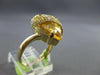 ESTATE 8.47CT CITRINE, YELLOW TOPAZ & DIAMOND 18KT YELLOW GOLD MARQUISE FUN RING