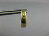 .08CT DIAMOND 18KT 2 TONE GOLD MATTE & SHINY REVERSIBLE HUGGIE EARRINGS #26692