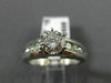 ESTATE 1.26CT ROUND DIAMOND 14KT WHITE GOLD 3D CHANNEL ENGAGEMENT RING #20722