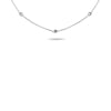 ESTATE .53CT DIAMOND 14KT WHITE GOLD CLASSIC BY THE YARD LOVE HEART NECKLACE
