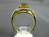 ESTATE 3.09CT DIAMOND & EXTRA FACET YELLOW TOPAZ 14KT YELLOW GOLD INFINITY RING