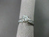 ESTATE 1.24CT DIAMOND 14KT WHITE GOLD SOLITAIRE CHANNEL SET ENGAGEMENT RING 1547