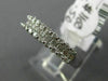 ESTATE .50CT DIAMOND 14KT WHITE GOLD 3D THREE ROW CLASSIC ROUND ANNIVERSARY RING