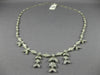 ESTATE 1.56CT DIAMOND 18KT WHITE GOLD 3D CLASSIC FILIGREE LEAF FLOWER NECKLACE