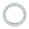 2.0CT DIAMOND 14KT WHITE GOLD 3D SHARED PRONG ETERNITY WEDDING ANNIVERSARY RING