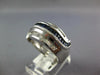 LARGE 1.79CT DIAMOND & AAA SAPPHIRE 14KT WHITE GOLD MULTI ROW ANNIVERSARY RING