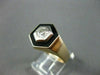 ESTATE WIDE .60CT OLD MINE DIAMOND 14K Y&W GOLD HEXAGON STUNNING MENS RING 22350