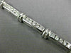 ESTATE 3.0CT DIAMOND 14KT WHITE GOLD CLASSIC CHANNEL LINK TENNIS BRACELET #11117