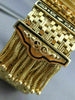 ANTIQUE GENEVA AAA ENAMEL 14K YELLOW GOLD 3D HIDDEN WATCH TASSEL BRACELET #20612