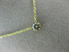 ESTATE .30CT DIAMOND 14KT YELLOW GOLD CLASSIC 3D SOLITAIRE BEZEL PENDANT #8931