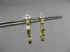 ESTATE .50CT BAGUETTE & ROUND DIAMOND 14KT YELLOW GOLD 3D STAR HANGING EARRINGS
