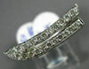 ESTATE 1.60CT ROUND DIAMOND 18KT WHITE GOLD 3D CLASSIC TWO ROW FUN BOAT RING