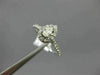ESTATE .51CT ROUND & PEAR DIAMOND 14KT WHITE GOLD SEMI ETERNITY ENGAGEMENT RING