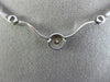 ESTATE 1.44CT DIAMOND 14K WHITE GOLD SOLITAIRE ETOILE BY THE YARD NECKLACE #2044