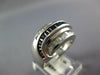 LARGE 1.79CT DIAMOND & AAA SAPPHIRE 14KT WHITE GOLD MULTI ROW ANNIVERSARY RING
