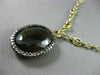 ANTIQUE LARGE 28.86CT FANCY DIAMOND & AAA SMOKY TOPAZ 14KT YELLOW GOLD NECKLACE