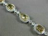 ESTATE 8.3CT WHITE CHOCOLATE FANCY YELLOW DIAMOND 18K 2TONE GOLD TENNIS BRACELET