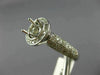 WIDE .88CT DIAMOND 14KT WHITE GOLD ROUND HALO SEMI MOUNT ENGAGEMENT RING #21810