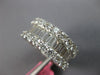 LARGE 7.18CT DIAMOND 18K WHITE GOLD 3D ROUND & BAGUETTE WEDDING ANNIVERSARY RING