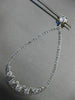 ESTATE 2.60CT DIAMOND 14KT WHITE GOLD 3D PEAR SHAPE RAIN DROP HANGING EARRINGS